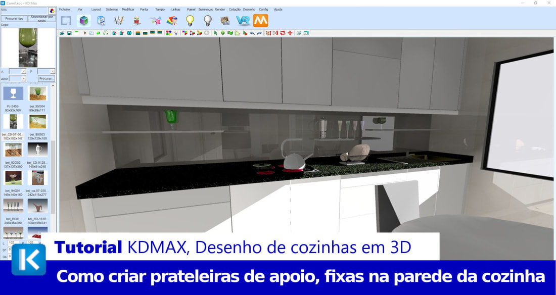 Programa para desenho de cozinhas, KDMAX