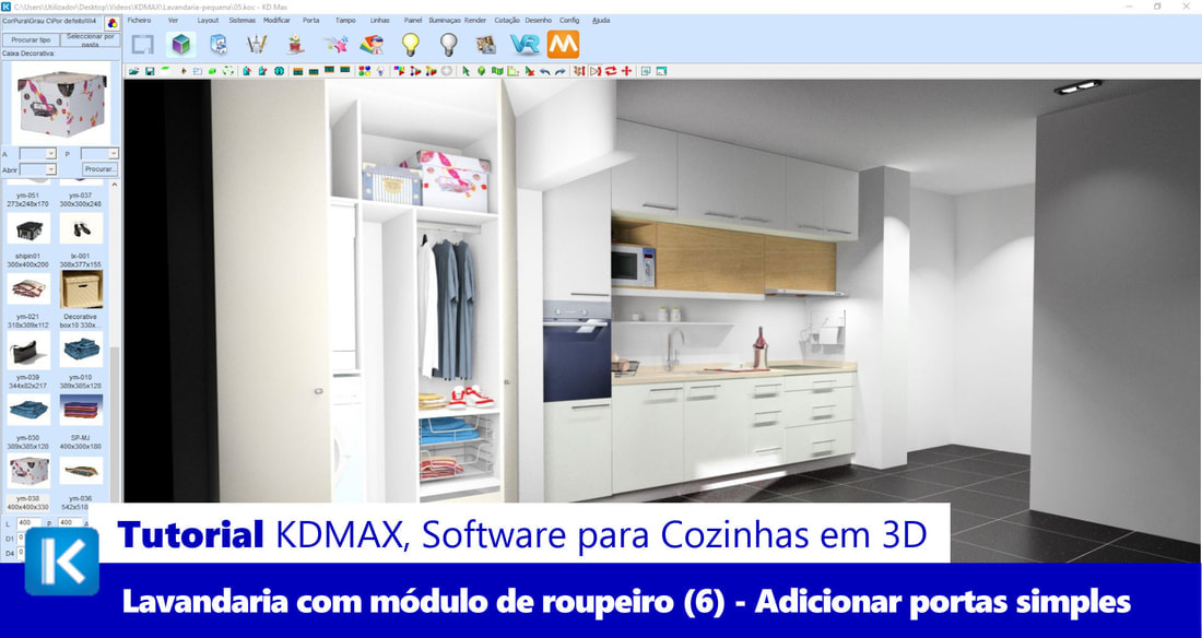 Programa para desenho de cozinhas, KDMAX
